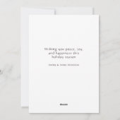 Christmas Snowy Night Feestdagenkaart (Achterkant)