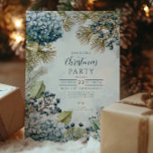 Christmas Snowy Pine Hydrangea Kaart