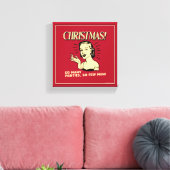 Christmas: So Many Partijen, So Few Men Canvas Afdruk (Insitu (Woonkamer))