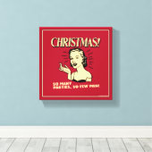 Christmas: So Many Partijen, So Few Men Canvas Afdruk (Insitu (Houten vloer))