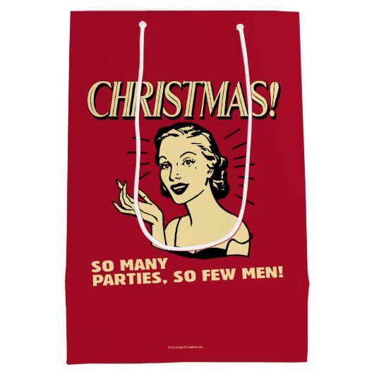 Christmas: So Many Partijen, So Few Men Medium Cadeauzakje (Achterkant)