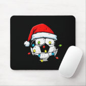 Christmas Soccer Ball Santa Xmas Football Srt Men  Muismat (Met muis)