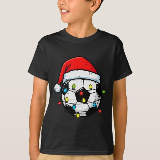 Christmas Soccer Ball Santa Xmas Football Srt Men T-shirt (Voorkant)