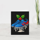 Christmas Soccer Cleats Ice Cream Drip Xmas  Kaart (Voorkant)