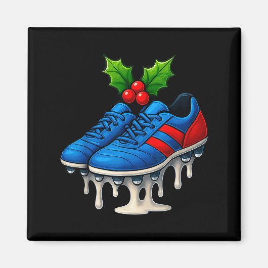 Christmas Soccer Cleats Ice Cream Drip Xmas  Magneet (Voorkant)