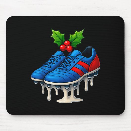 Christmas Soccer Cleats Ice Cream Drip Xmas  Muismat (Voorkant)