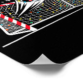 Christmas Soccer Goal Ball Lights Santa Xmas Kids  Poster (Hoek)