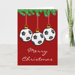 Christmas Soccer Kaart