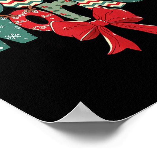 Christmas Social Worker Retro Xmas Tis The Season  Poster (Hoek)