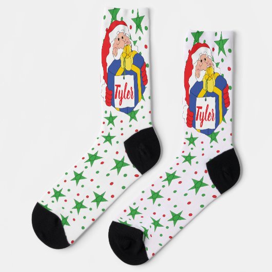 Christmas Socks Santa Lighter Sokken (Links)