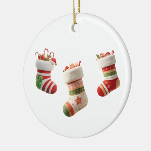 Christmas Socks Set – Cute Holiday Sock Designs Keramisch Ornament (Links)