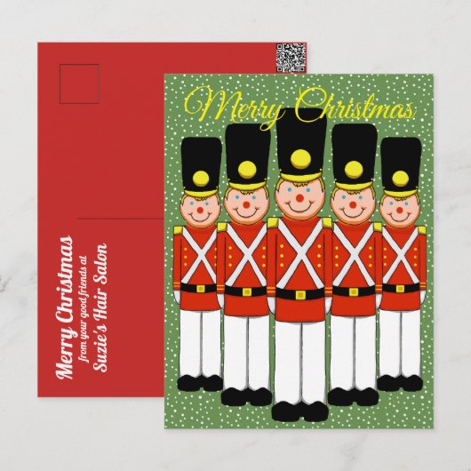 Christmas Soldier Christmas Briefkaart (Voorkant / Achterkant)