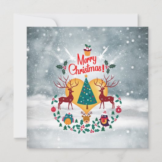 Christmas Soul Announcement Briefkaart (Voorkant)