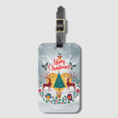 Christmas Soul Announcement Briefkaart Bagagelabel (Voorkant (verticaal))