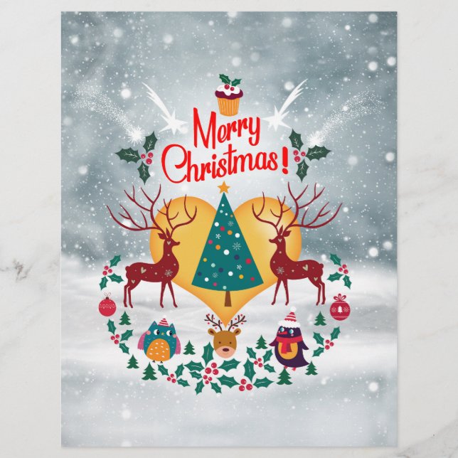 Christmas Soul Announcement Briefkaart Briefhoofd (Voorkant)