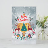 Christmas Soul Announcement Briefkaart Briefpapier (Staand voorkant)