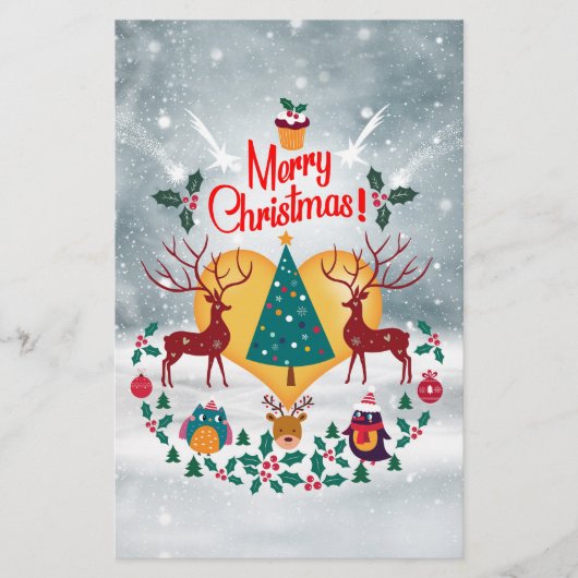 Christmas Soul Announcement Briefkaart Briefpapier (Voorkant)