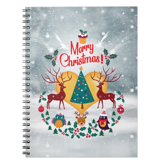 Christmas Soul Announcement Briefkaart Notitieboek (Voorkant)