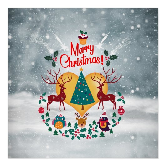 Christmas Soul Announcement Briefkaart Perfect Poster (Voorkant)