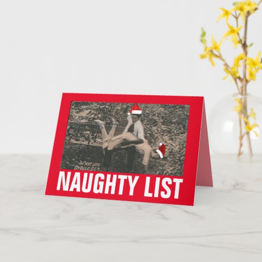 Christmas spanking retro greeting card kaart (Gele Bloem)