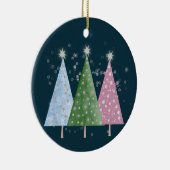 Christmas Sparkle Keramisch Ornament (Rechts)