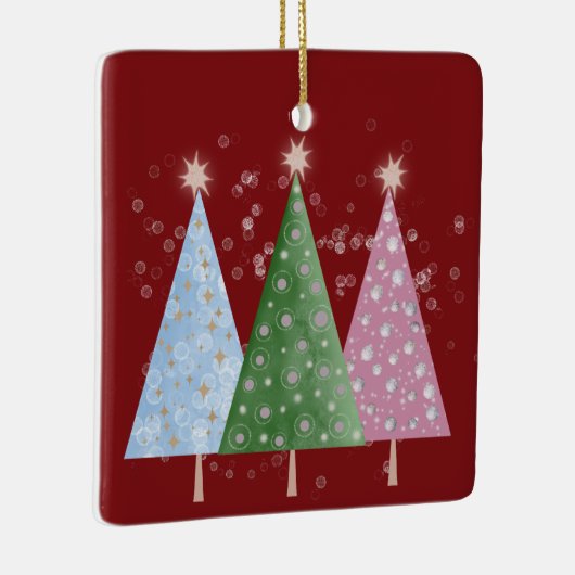 Christmas Sparkle Keramisch Ornament (Rechts)