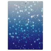 Christmas Sparkles Stars Blue Sky Klembord (Achterkant)
