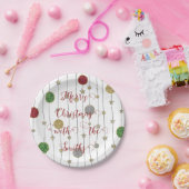 Christmas Sparkley Ornamenten Papieren Bordje (Feest)