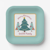 Christmas! Speciale familievakantie Papieren Bordje (Voorkant)