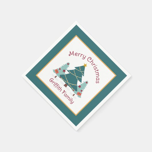 Christmas! Speciale gezinsvakantie servetten (Hoek)