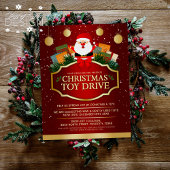 Christmas Speelgoed Drive Charity Donatie Rode Ker Flyer