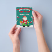 Christmas Speelgoed Drive Santa Motorbike Cadeaus  Flyer (Hand)