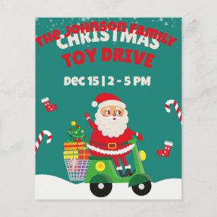 Christmas Speelgoed Drive Santa Motorbike Cadeaus  Flyer