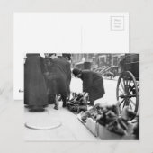 Christmas Speelgoed Vendor Feestdagenkaart (Voorkant / Achterkant)