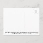 Christmas Speelgoed Vendor Feestdagenkaart (Achterkant)