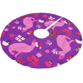 Christmas Sphynx Cat Santa Sphinx Roze Kerstboom Rok (Gekanteld)