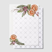 Christmas Spice Botanisch Sinaasappel Vellum Uitnodigingen (Offset (Uitnodiging))