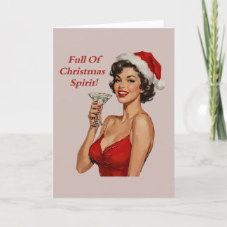 Christmas Spirit Christmas Card Kaart