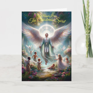 Christmas Spirit Gevouwen Wenskaart Kaart