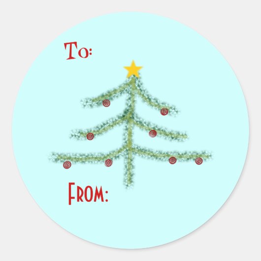 Christmas Spirit Gift Label Stickers (Voorkant)