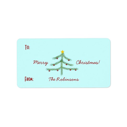 Christmas Spirit Gift Labels (Voorkant)