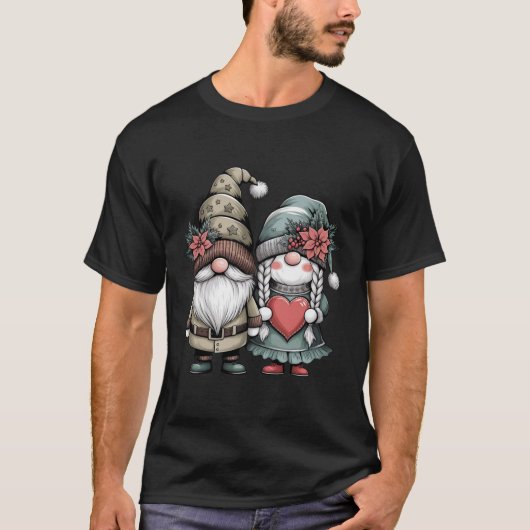Christmas Spirit Gnomes T-shirt (Voorkant)