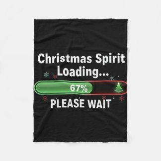 Christmas Spirit Loading 67 Percent Funny Tee  Fleece Deken