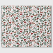 Christmas Spirit ontwerp Cadeaupapier (Vlak)