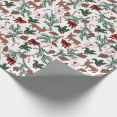 Christmas Spirit ontwerp Cadeaupapier (Hoek)