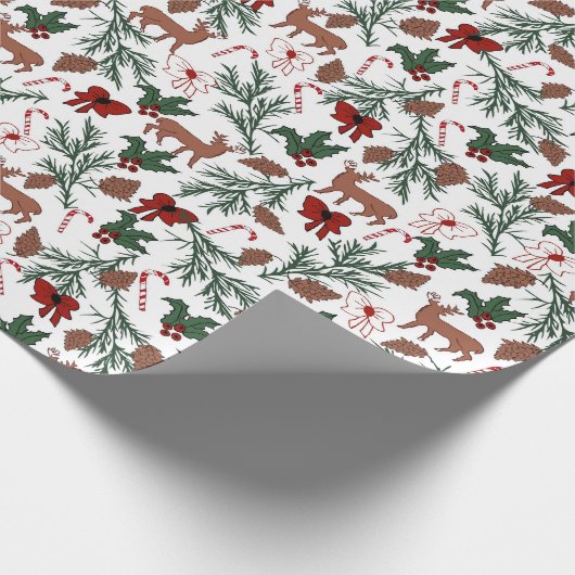 Christmas Spirit ontwerp Cadeaupapier (Hoek)