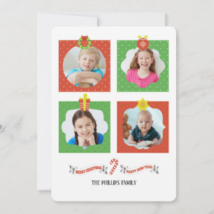 Christmas Spirit Photo Frames Vakantie Kaart