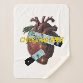 Christmas Spirit Sherpa Deken