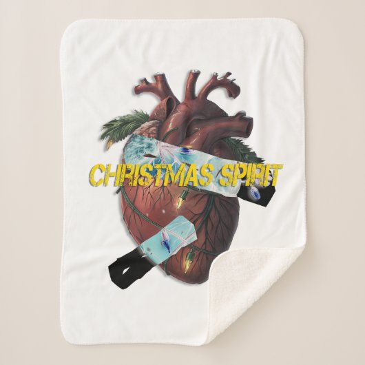 Christmas Spirit Sherpa Deken (Voorkant)