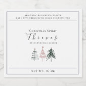 Christmas Spirit Thieves Label Likeurfles Etiket (Enkel label)